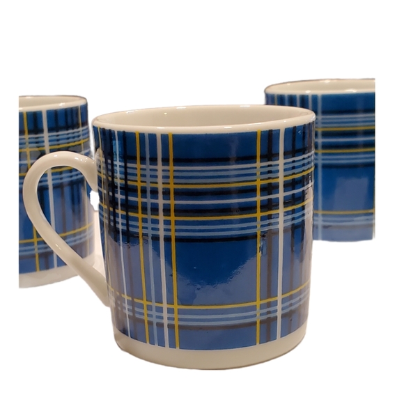 Coffee Me Plaid Espresso Mugs (Set of 4) - Picture 3 of 7